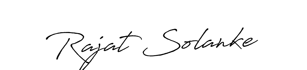 How to make Rajat Solanke name signature. Use Antro_Vectra_Bolder style for creating short signs online. This is the latest handwritten sign. Rajat Solanke signature style 7 images and pictures png