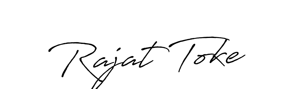 Rajat Toke stylish signature style. Best Handwritten Sign (Antro_Vectra_Bolder) for my name. Handwritten Signature Collection Ideas for my name Rajat Toke. Rajat Toke signature style 7 images and pictures png