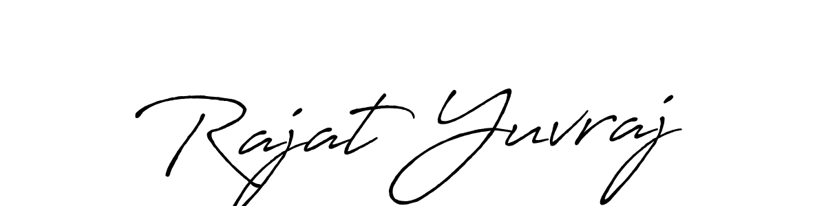 This is the best signature style for the Rajat Yuvraj name. Also you like these signature font (Antro_Vectra_Bolder). Mix name signature. Rajat Yuvraj signature style 7 images and pictures png