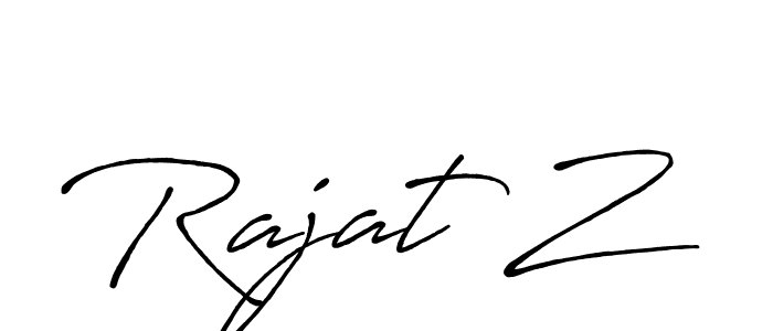 Rajat Z stylish signature style. Best Handwritten Sign (Antro_Vectra_Bolder) for my name. Handwritten Signature Collection Ideas for my name Rajat Z. Rajat Z signature style 7 images and pictures png