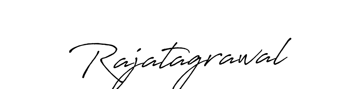Create a beautiful signature design for name Rajatagrawal. With this signature (Antro_Vectra_Bolder) fonts, you can make a handwritten signature for free. Rajatagrawal signature style 7 images and pictures png