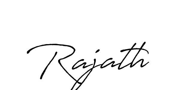 How to make Rajath name signature. Use Antro_Vectra_Bolder style for creating short signs online. This is the latest handwritten sign. Rajath signature style 7 images and pictures png