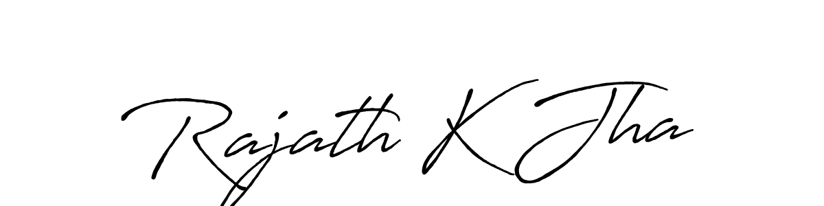 Also You can easily find your signature by using the search form. We will create Rajath K Jha name handwritten signature images for you free of cost using Antro_Vectra_Bolder sign style. Rajath K Jha signature style 7 images and pictures png