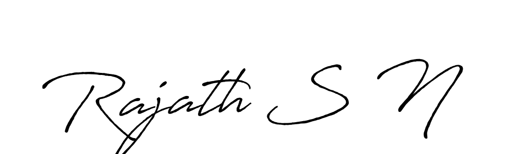 Also You can easily find your signature by using the search form. We will create Rajath S N name handwritten signature images for you free of cost using Antro_Vectra_Bolder sign style. Rajath S N signature style 7 images and pictures png