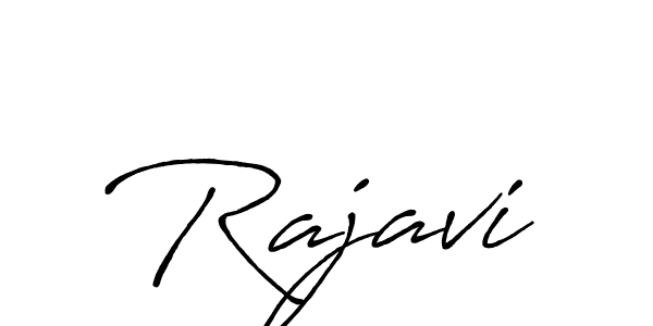 How to make Rajavi name signature. Use Antro_Vectra_Bolder style for creating short signs online. This is the latest handwritten sign. Rajavi signature style 7 images and pictures png