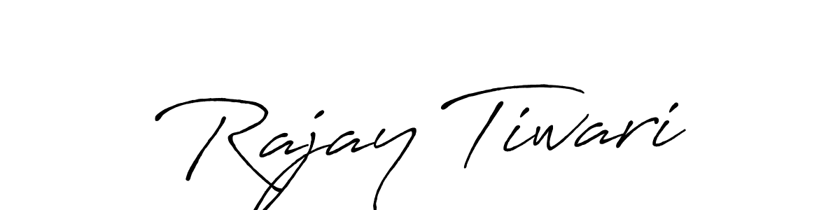 Create a beautiful signature design for name Rajay Tiwari. With this signature (Antro_Vectra_Bolder) fonts, you can make a handwritten signature for free. Rajay Tiwari signature style 7 images and pictures png