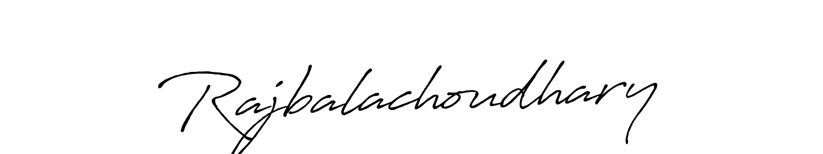 Use a signature maker to create a handwritten signature online. With this signature software, you can design (Antro_Vectra_Bolder) your own signature for name Rajbalachoudhary. Rajbalachoudhary signature style 7 images and pictures png