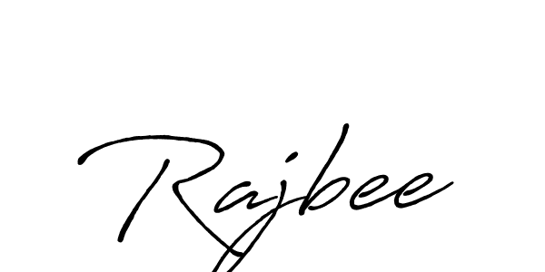 Design your own signature with our free online signature maker. With this signature software, you can create a handwritten (Antro_Vectra_Bolder) signature for name Rajbee. Rajbee signature style 7 images and pictures png