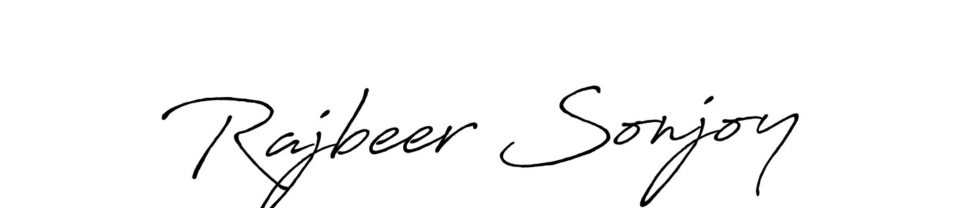 Design your own signature with our free online signature maker. With this signature software, you can create a handwritten (Antro_Vectra_Bolder) signature for name Rajbeer Sonjoy. Rajbeer Sonjoy signature style 7 images and pictures png