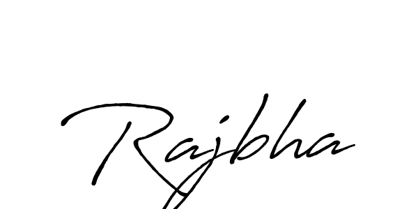 Make a beautiful signature design for name Rajbha. With this signature (Antro_Vectra_Bolder) style, you can create a handwritten signature for free. Rajbha signature style 7 images and pictures png