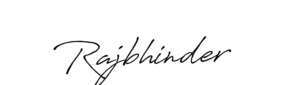 Also we have Rajbhinder name is the best signature style. Create professional handwritten signature collection using Antro_Vectra_Bolder autograph style. Rajbhinder signature style 7 images and pictures png