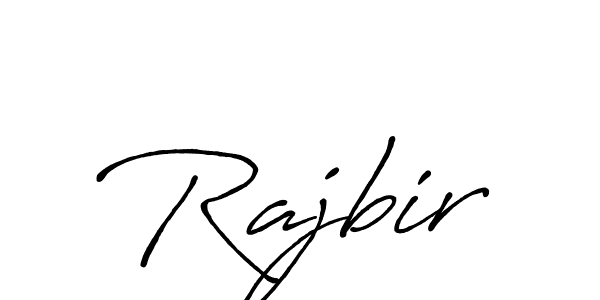 Design your own signature with our free online signature maker. With this signature software, you can create a handwritten (Antro_Vectra_Bolder) signature for name Rajbir. Rajbir signature style 7 images and pictures png