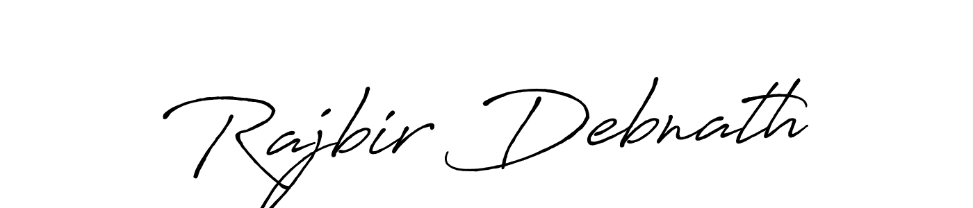 Make a beautiful signature design for name Rajbir Debnath. With this signature (Antro_Vectra_Bolder) style, you can create a handwritten signature for free. Rajbir Debnath signature style 7 images and pictures png