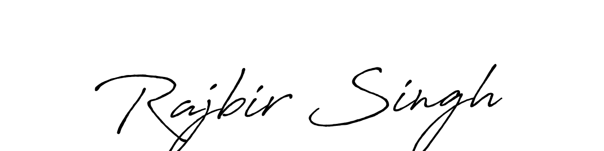 Create a beautiful signature design for name Rajbir Singh. With this signature (Antro_Vectra_Bolder) fonts, you can make a handwritten signature for free. Rajbir Singh signature style 7 images and pictures png