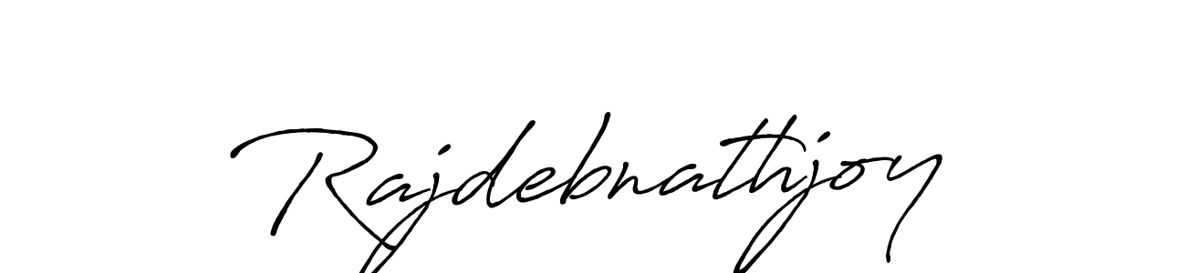 Make a beautiful signature design for name Rajdebnathjoy. With this signature (Antro_Vectra_Bolder) style, you can create a handwritten signature for free. Rajdebnathjoy signature style 7 images and pictures png