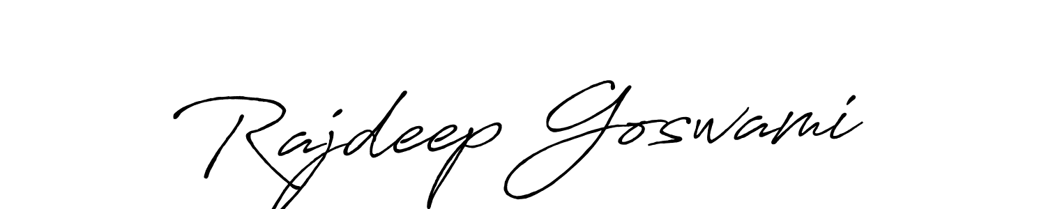 Use a signature maker to create a handwritten signature online. With this signature software, you can design (Antro_Vectra_Bolder) your own signature for name Rajdeep Goswami. Rajdeep Goswami signature style 7 images and pictures png