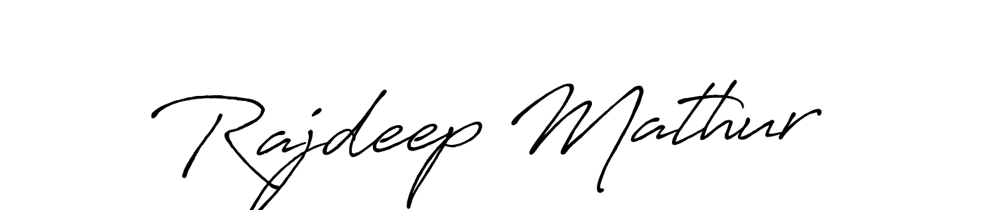 Make a beautiful signature design for name Rajdeep Mathur. With this signature (Antro_Vectra_Bolder) style, you can create a handwritten signature for free. Rajdeep Mathur signature style 7 images and pictures png