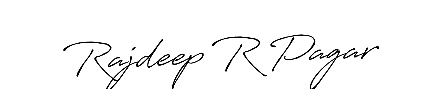 Antro_Vectra_Bolder is a professional signature style that is perfect for those who want to add a touch of class to their signature. It is also a great choice for those who want to make their signature more unique. Get Rajdeep R Pagar name to fancy signature for free. Rajdeep R Pagar signature style 7 images and pictures png