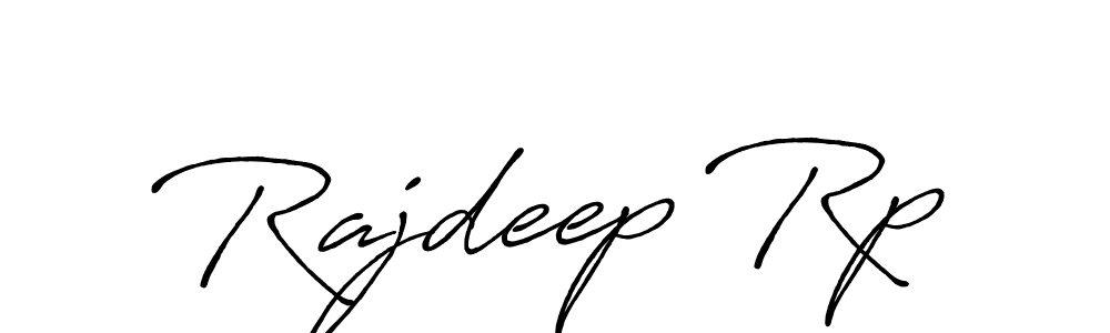How to make Rajdeep Rp signature? Antro_Vectra_Bolder is a professional autograph style. Create handwritten signature for Rajdeep Rp name. Rajdeep Rp signature style 7 images and pictures png