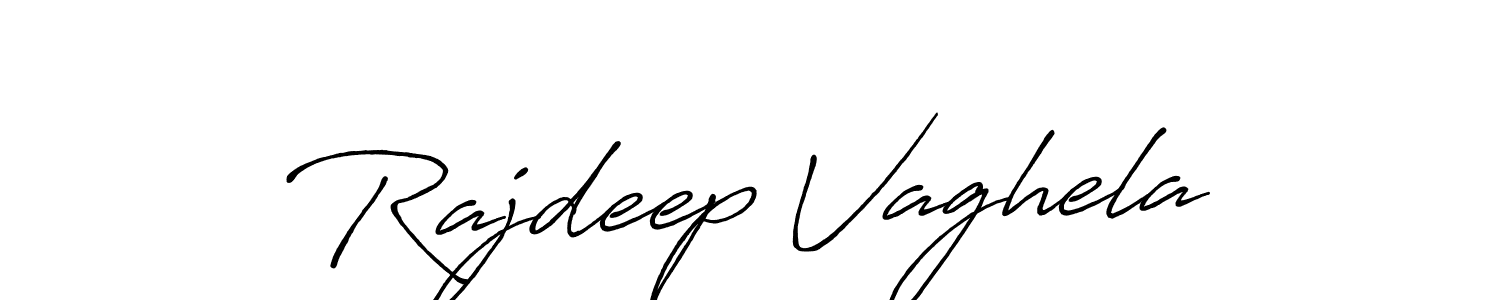 Rajdeep Vaghela stylish signature style. Best Handwritten Sign (Antro_Vectra_Bolder) for my name. Handwritten Signature Collection Ideas for my name Rajdeep Vaghela. Rajdeep Vaghela signature style 7 images and pictures png