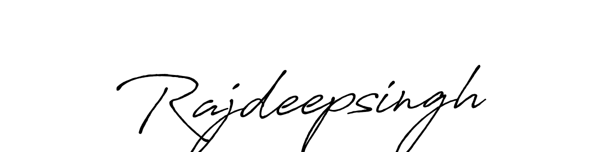 How to make Rajdeepsingh name signature. Use Antro_Vectra_Bolder style for creating short signs online. This is the latest handwritten sign. Rajdeepsingh signature style 7 images and pictures png