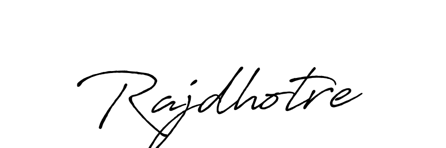 It looks lik you need a new signature style for name Rajdhotre. Design unique handwritten (Antro_Vectra_Bolder) signature with our free signature maker in just a few clicks. Rajdhotre signature style 7 images and pictures png