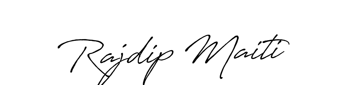 Also we have Rajdip Maiti name is the best signature style. Create professional handwritten signature collection using Antro_Vectra_Bolder autograph style. Rajdip Maiti signature style 7 images and pictures png