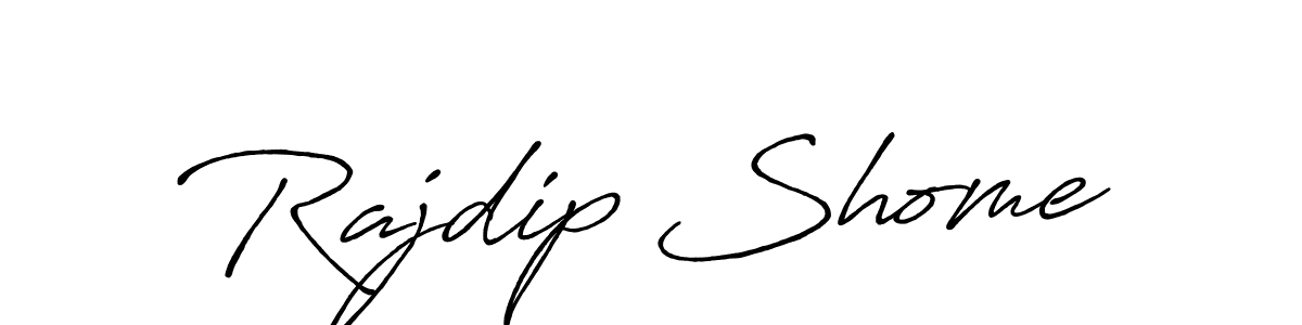 How to make Rajdip Shome name signature. Use Antro_Vectra_Bolder style for creating short signs online. This is the latest handwritten sign. Rajdip Shome signature style 7 images and pictures png