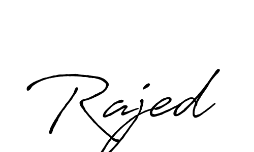 Design your own signature with our free online signature maker. With this signature software, you can create a handwritten (Antro_Vectra_Bolder) signature for name Rajed. Rajed signature style 7 images and pictures png