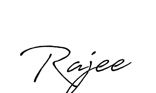 How to make Rajee signature? Antro_Vectra_Bolder is a professional autograph style. Create handwritten signature for Rajee name. Rajee signature style 7 images and pictures png