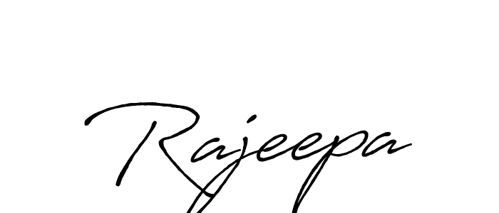 Create a beautiful signature design for name Rajeepa. With this signature (Antro_Vectra_Bolder) fonts, you can make a handwritten signature for free. Rajeepa signature style 7 images and pictures png