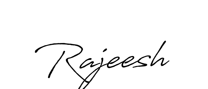 Rajeesh stylish signature style. Best Handwritten Sign (Antro_Vectra_Bolder) for my name. Handwritten Signature Collection Ideas for my name Rajeesh. Rajeesh signature style 7 images and pictures png