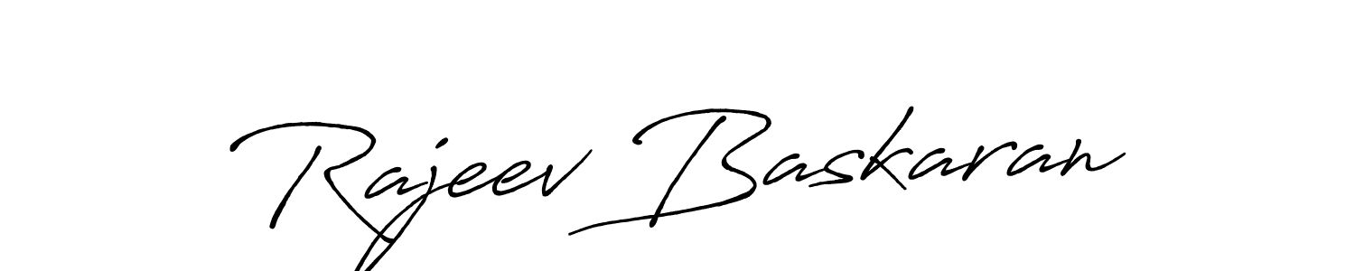 Use a signature maker to create a handwritten signature online. With this signature software, you can design (Antro_Vectra_Bolder) your own signature for name Rajeev Baskaran. Rajeev Baskaran signature style 7 images and pictures png