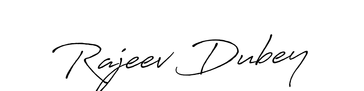 Make a short Rajeev Dubey signature style. Manage your documents anywhere anytime using Antro_Vectra_Bolder. Create and add eSignatures, submit forms, share and send files easily. Rajeev Dubey signature style 7 images and pictures png