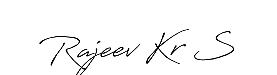 Similarly Antro_Vectra_Bolder is the best handwritten signature design. Signature creator online .You can use it as an online autograph creator for name Rajeev Kr S. Rajeev Kr S signature style 7 images and pictures png