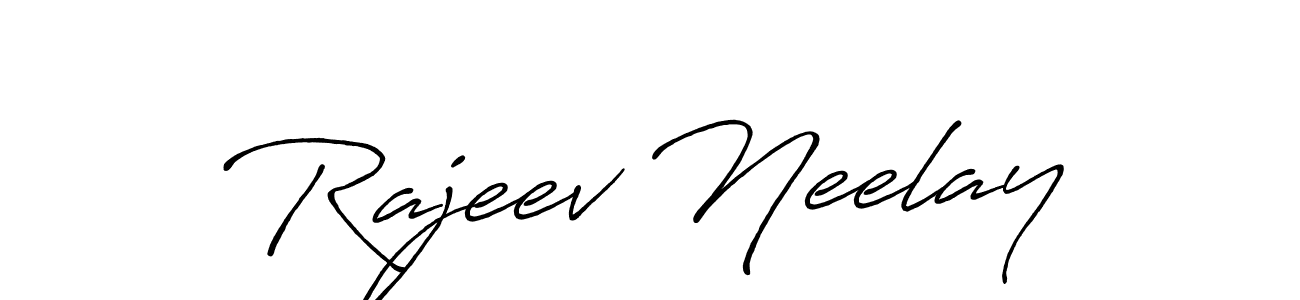 Also You can easily find your signature by using the search form. We will create Rajeev Neelay name handwritten signature images for you free of cost using Antro_Vectra_Bolder sign style. Rajeev Neelay signature style 7 images and pictures png
