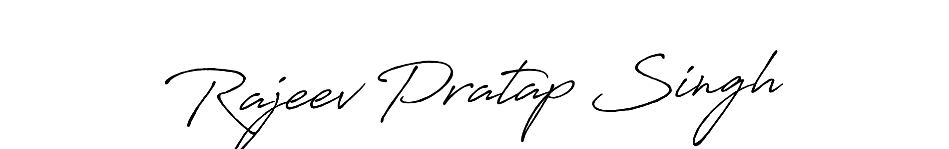 How to make Rajeev Pratap Singh name signature. Use Antro_Vectra_Bolder style for creating short signs online. This is the latest handwritten sign. Rajeev Pratap Singh signature style 7 images and pictures png