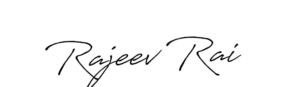 Create a beautiful signature design for name Rajeev Rai. With this signature (Antro_Vectra_Bolder) fonts, you can make a handwritten signature for free. Rajeev Rai signature style 7 images and pictures png