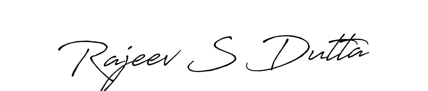 Make a short Rajeev S Dutta signature style. Manage your documents anywhere anytime using Antro_Vectra_Bolder. Create and add eSignatures, submit forms, share and send files easily. Rajeev S Dutta signature style 7 images and pictures png