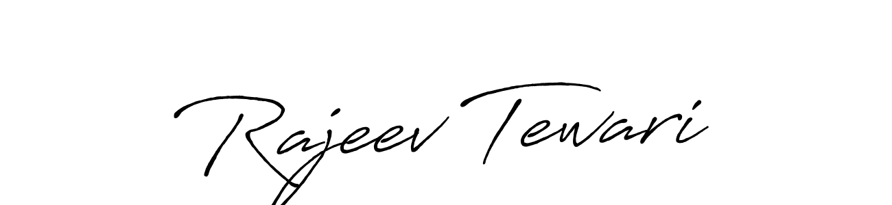 Use a signature maker to create a handwritten signature online. With this signature software, you can design (Antro_Vectra_Bolder) your own signature for name Rajeev Tewari. Rajeev Tewari signature style 7 images and pictures png