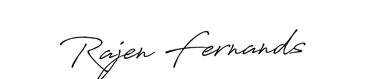 Make a short Rajen Fernands signature style. Manage your documents anywhere anytime using Antro_Vectra_Bolder. Create and add eSignatures, submit forms, share and send files easily. Rajen Fernands signature style 7 images and pictures png