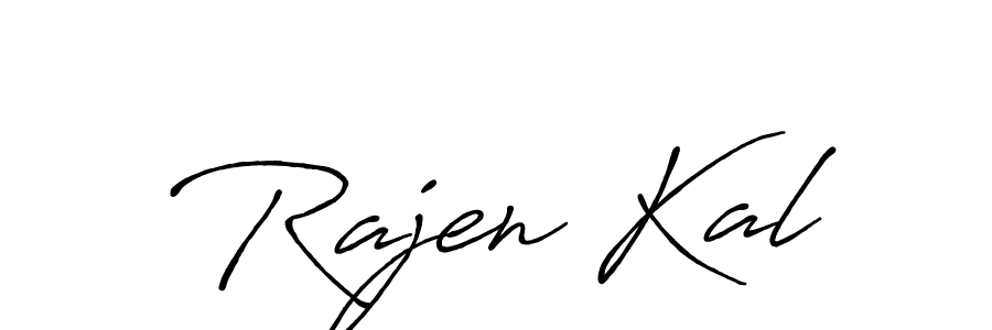 Create a beautiful signature design for name Rajen Kal. With this signature (Antro_Vectra_Bolder) fonts, you can make a handwritten signature for free. Rajen Kal signature style 7 images and pictures png
