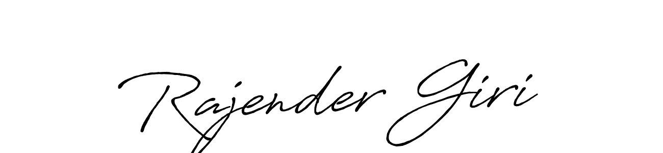 Make a short Rajender Giri signature style. Manage your documents anywhere anytime using Antro_Vectra_Bolder. Create and add eSignatures, submit forms, share and send files easily. Rajender Giri signature style 7 images and pictures png