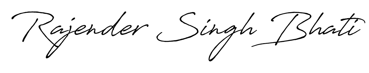 The Antro_Vectra_Bolder lettering style adds unique flourish to name Rajender Singh Bhati. Stand out with a custom digital autograph made in seconds. Rajender Singh Bhati signature style 7 images and pictures png