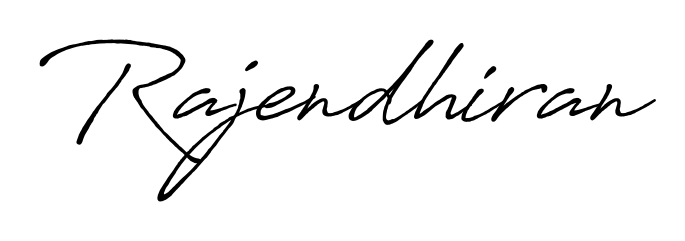 A classic penmanship look for Rajendhiran. The Antro_Vectra_Bolder font brings timeless elegance and confidence to every signed document. Rajendhiran signature style 7 images and pictures png