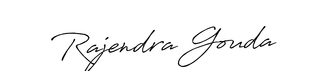 Create a beautiful signature design for name Rajendra Gouda. With this signature (Antro_Vectra_Bolder) fonts, you can make a handwritten signature for free. Rajendra Gouda signature style 7 images and pictures png