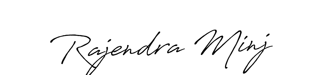 if you are searching for the best signature style for your name Rajendra Minj. so please give up your signature search. here we have designed multiple signature styles  using Antro_Vectra_Bolder. Rajendra Minj signature style 7 images and pictures png