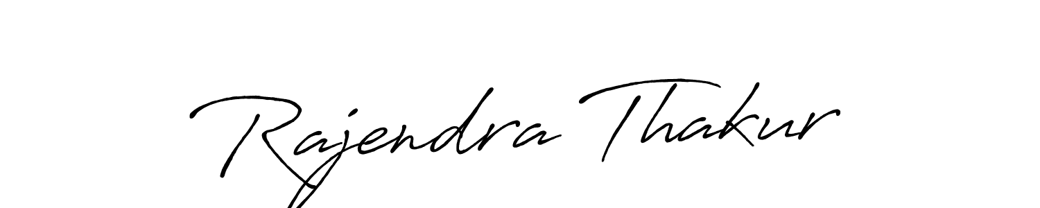 How to make Rajendra Thakur name signature. Use Antro_Vectra_Bolder style for creating short signs online. This is the latest handwritten sign. Rajendra Thakur signature style 7 images and pictures png