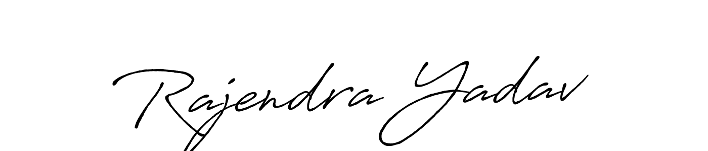 Antro_Vectra_Bolder is a professional signature style that is perfect for those who want to add a touch of class to their signature. It is also a great choice for those who want to make their signature more unique. Get Rajendra Yadav name to fancy signature for free. Rajendra Yadav signature style 7 images and pictures png