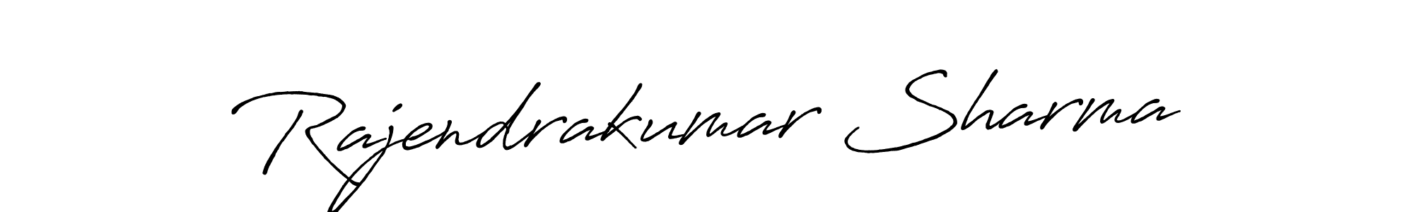 Make a beautiful signature design for name Rajendrakumar Sharma. With this signature (Antro_Vectra_Bolder) style, you can create a handwritten signature for free. Rajendrakumar Sharma signature style 7 images and pictures png